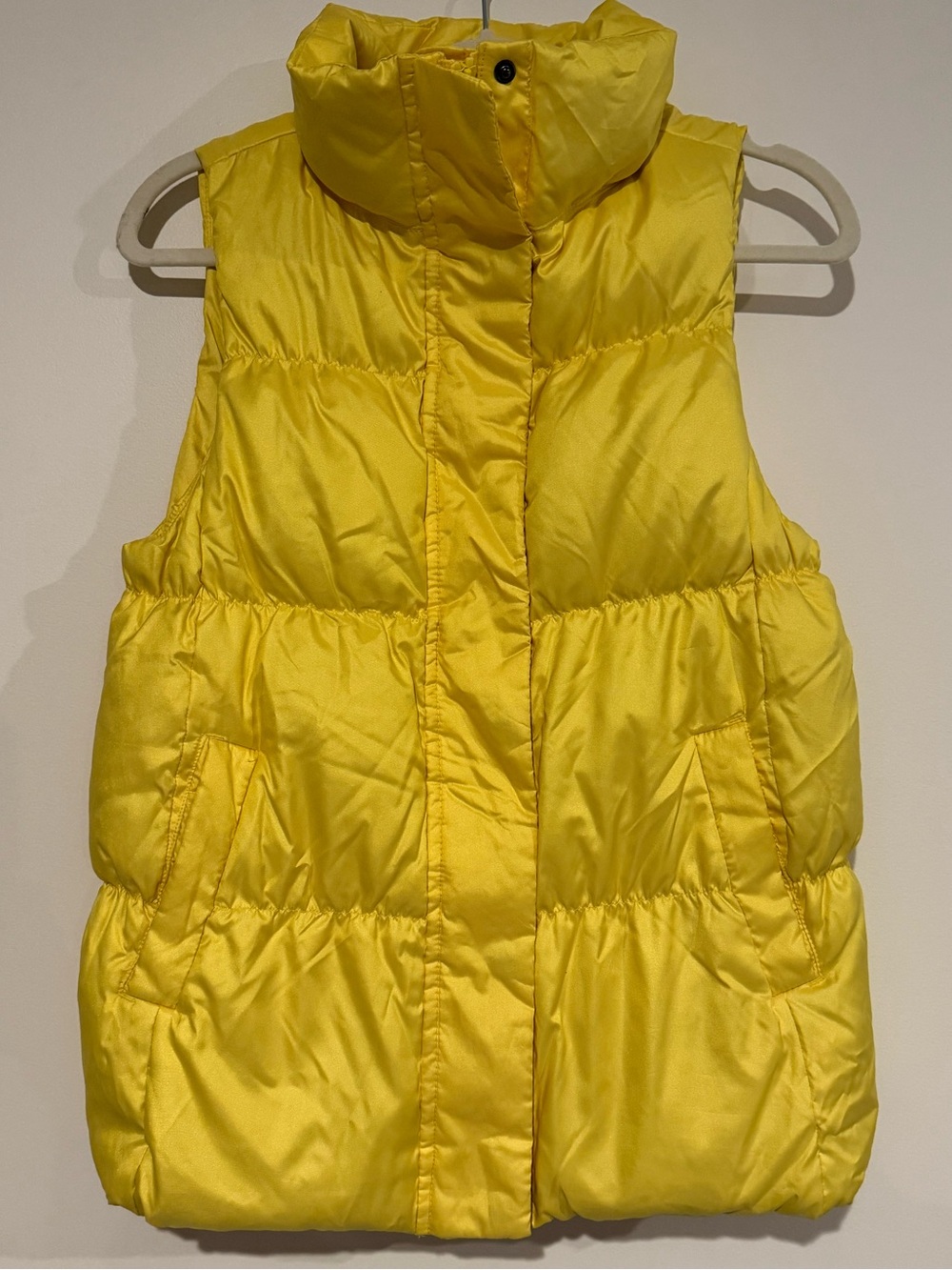 GAP Bright Yellow Quilted Puffer Vest for Kids